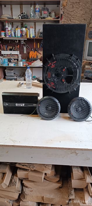 Колонка усилитель комплект сотилади