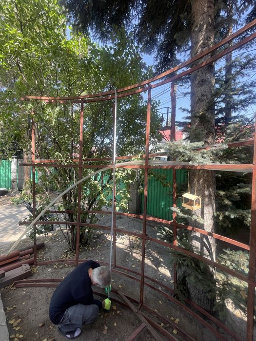 Навес каркас разобранный