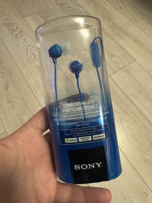 Слушалки sony-син