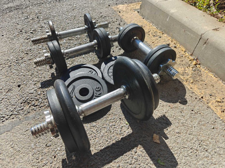 Регулируеми метални дъмбели и тежести