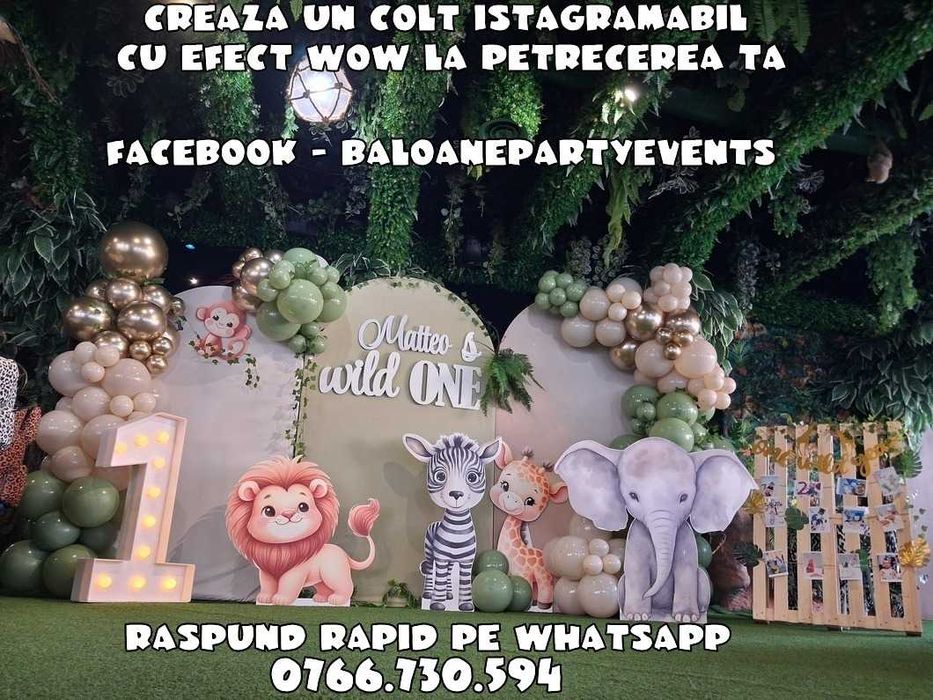 Aranjamente baloane botez Arcada baloane Decor Photocorner aniversare