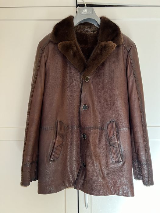 Дубленка зимняя теплая