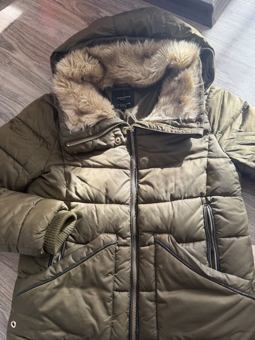 Зимно яке Zara - зелено