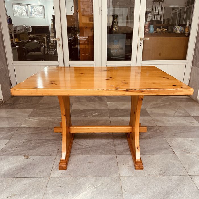 Италианска масивна трапезна маса от естествено дърво – Италия