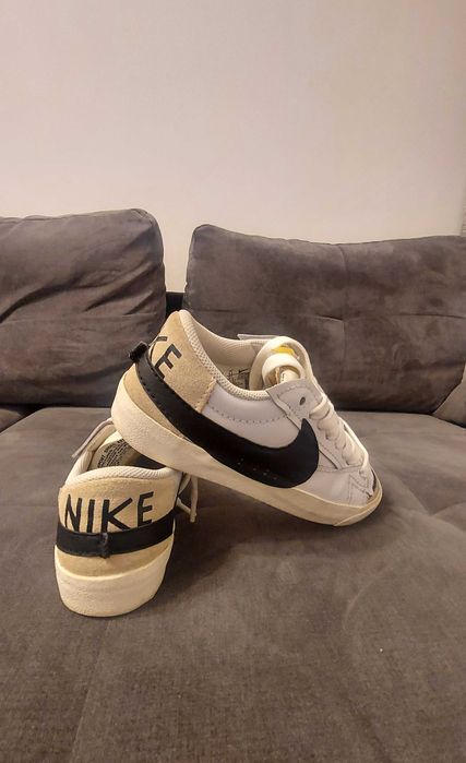 Nike Sportswear Ниски маратонки 'BLAZER 77 JUMBO' в Бяло