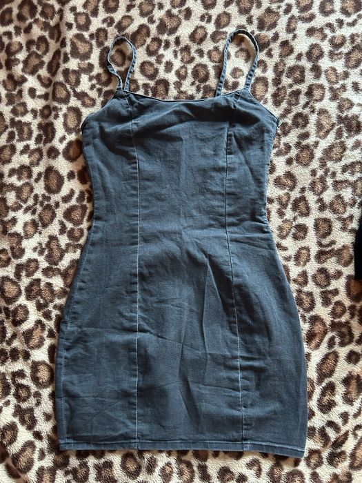 Rochie scurta, de vara, material denim