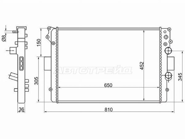 Радиатор Iveco Daily