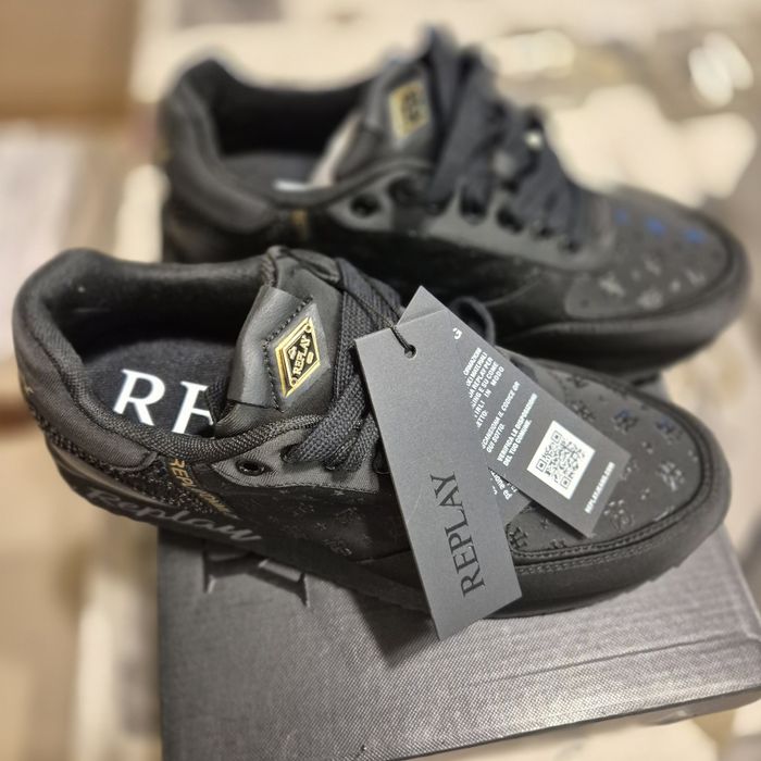 Обувки Replay черни