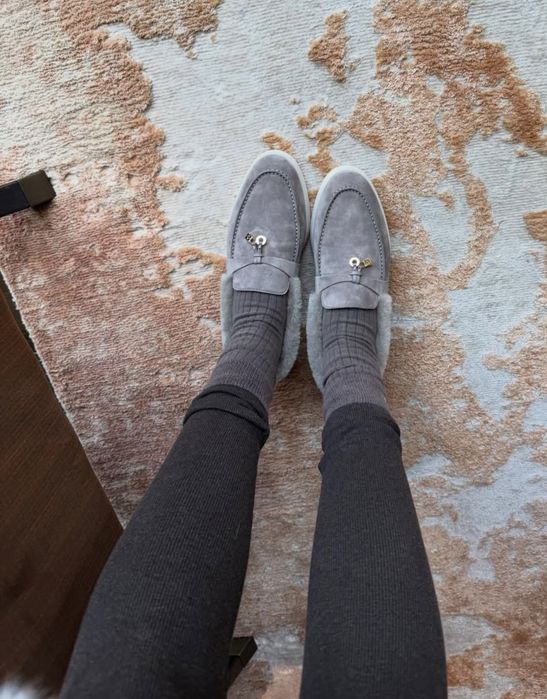 Loro piana ниски боти с пух