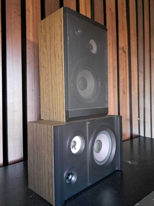 Boxe Hi-Fi ONKYO bas 16cm, cu tweetere din titan și Boxe HiFi Palladium rare pe piață, 3 căi bass 16 cm de raft bookshelf