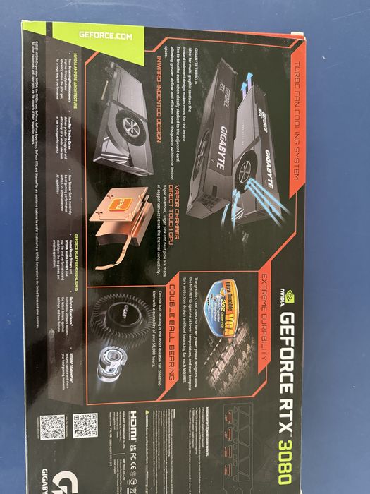 rtx 3080 gigabate 10гб видеокарта