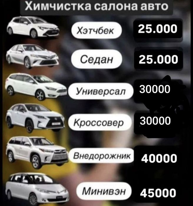 Авто Химчистка  экспрес 15000