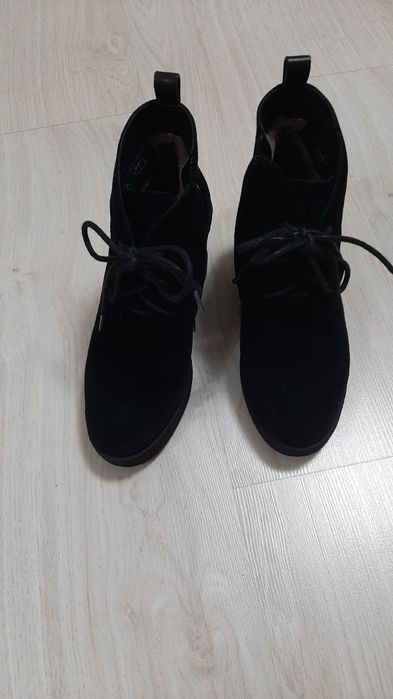 Ботинки зимние замша