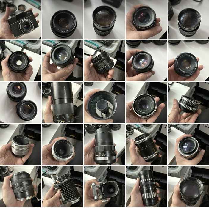 Aparat foto Minolta + optica din anii ‘80