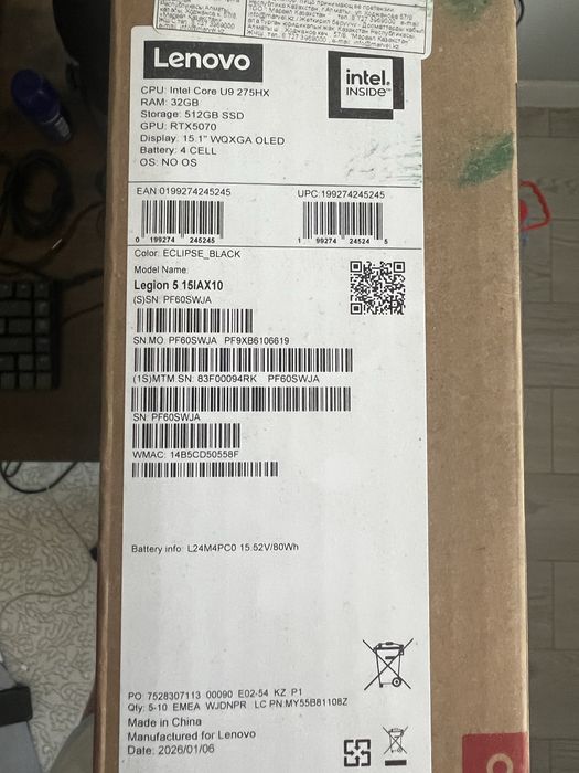 Lenovo Legion 5 15IAX10