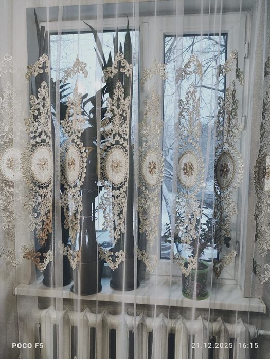 Готовые тюли 2 шт.