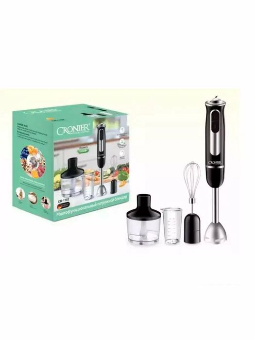 Қуатты көпфункционалды блендер Cronier CR-1102 — жаңа, тегін жеткізу!