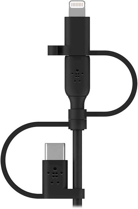 Универсален кабел Belkin -3-в-1- USB-C, Lightning, Micro-USB