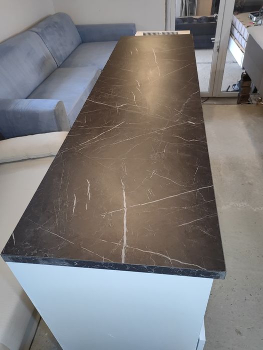 Comoda moderna alb lucios 180 cm