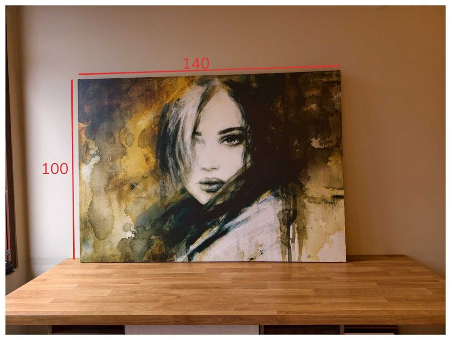 Голяма картина принт ЖЕНА 140 x 100