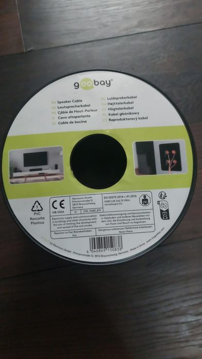 Cablu de alimentare Goobay nou 1.5mm/ 0.75mm