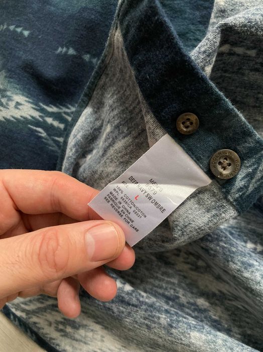 Woolrich Deep Navy SW Ombre мъжка дебела риза размер L