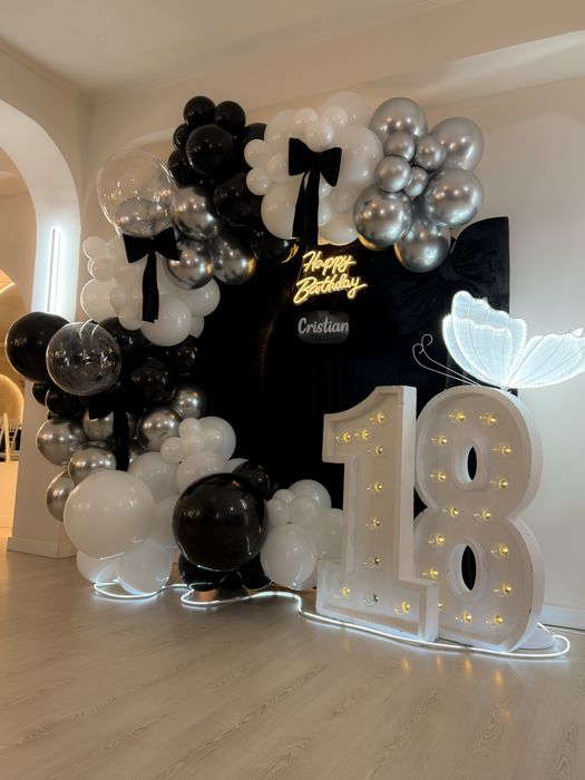 Decor baloane majorat, baloane majorat, 18 petrecere