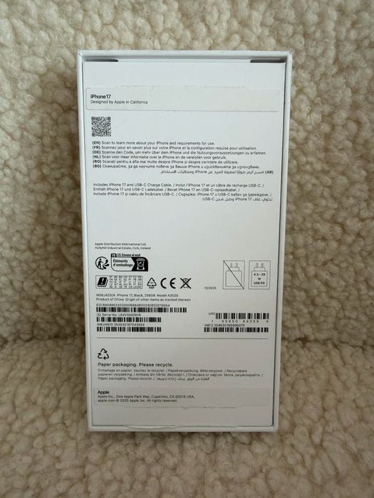 НОВ!!!  Iphone 17 256bg