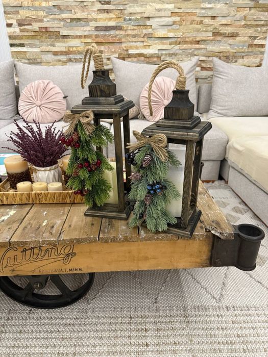 Новогодние фонари ,подсвечники ,лампы