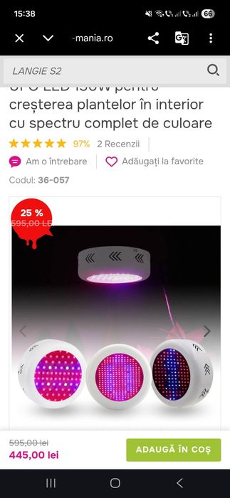 Lampa led crestere plantelor