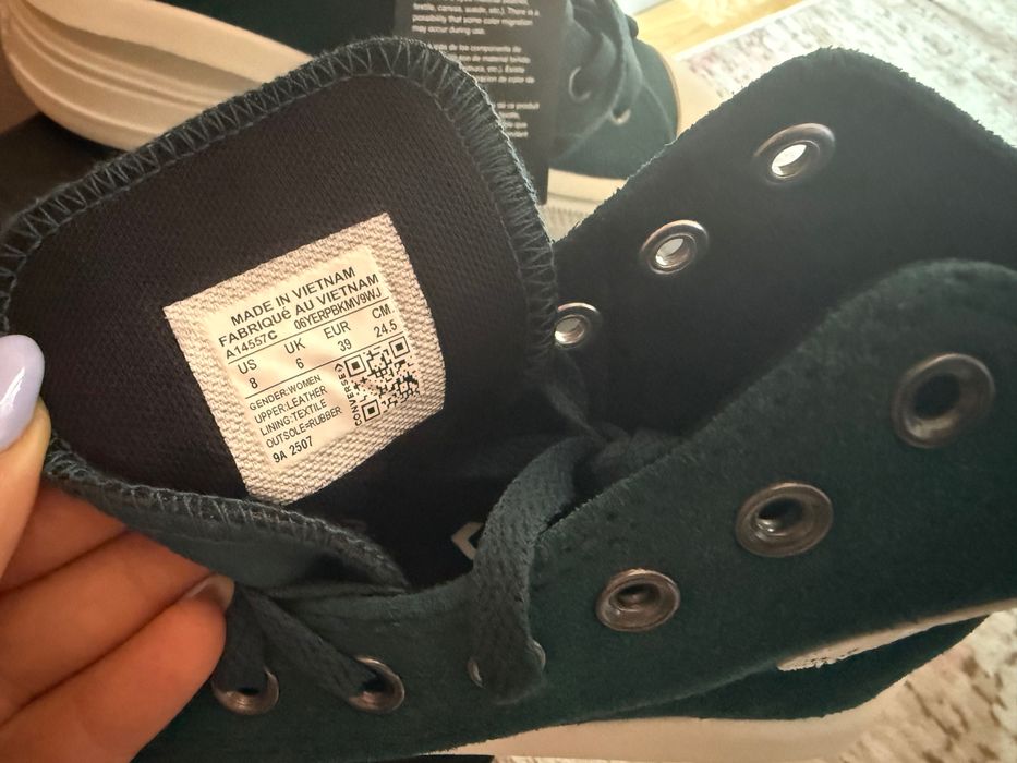 Converse Chuck Taylor All Star Move High – тъмнозелени