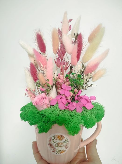 Aranjament Floral Handmade - Cadou Unic Zi de Naștere / 8 Martie