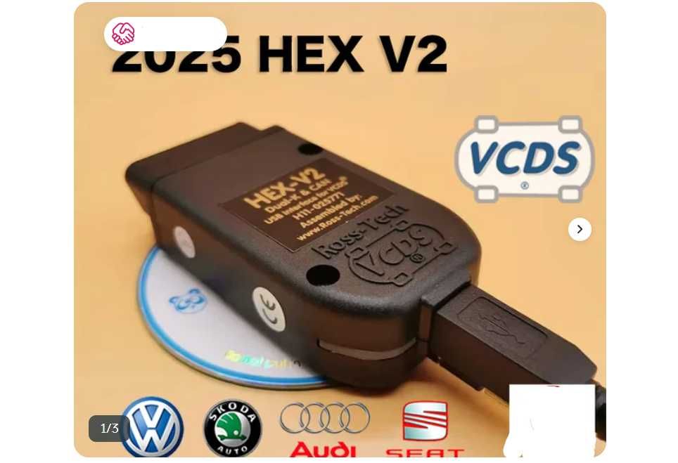 Tester Diagnoza vag 25.3.1 VCDS V2 VW/SKODA/AUDI/SEAT NEW MODEL VAG Lb Romana Pret 100 lei