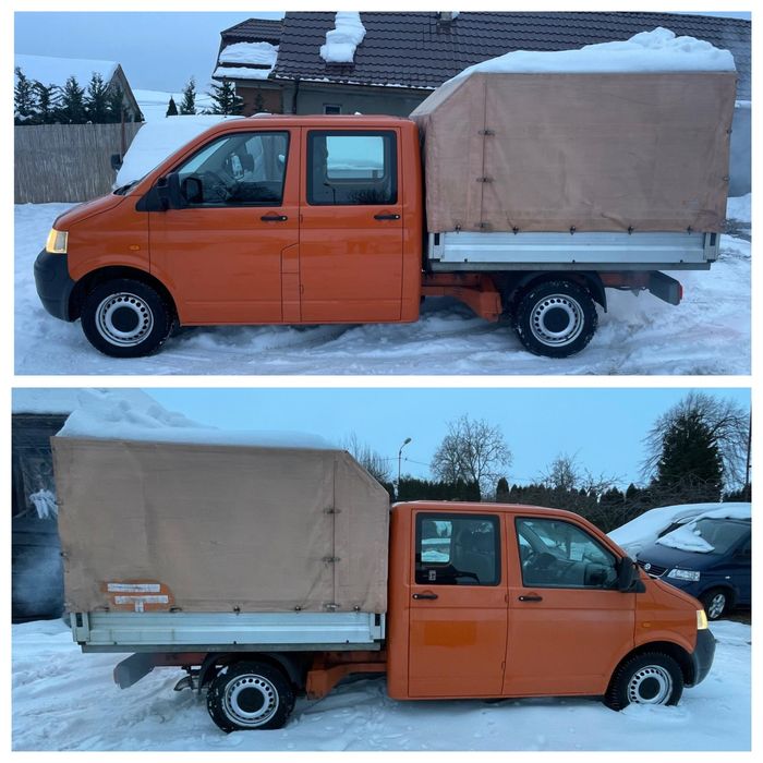 VW T5 doka 2.5 TDI 6locuri+bena