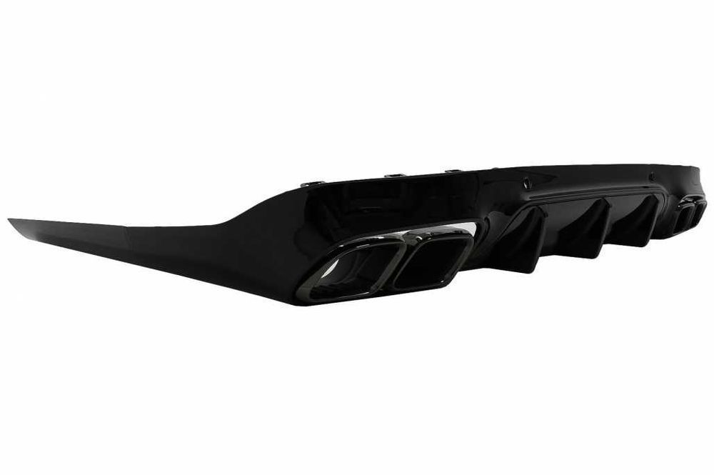 Difuzor Spate cu Tobe Negre Mercedes CLS-Class C257 2018-up CLS63 Look