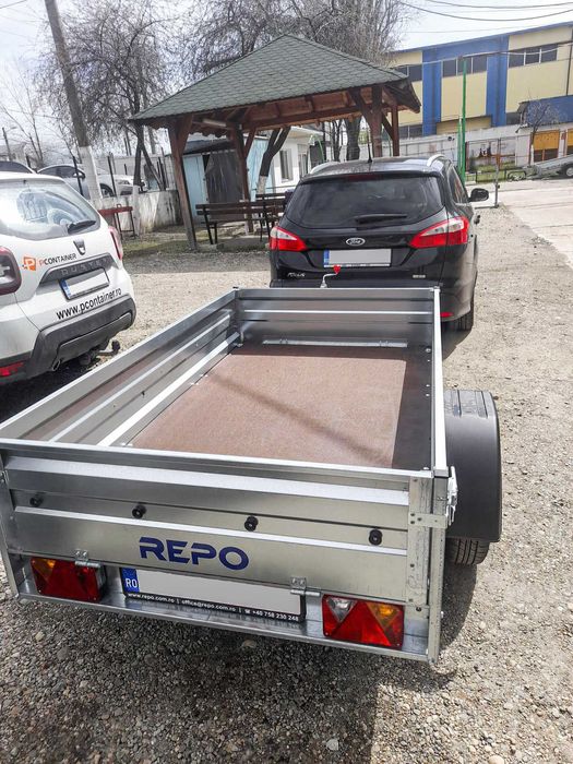 Remorca NOUA 750KG REPO , Mono Ax, Rar, asigurare  Inclusa