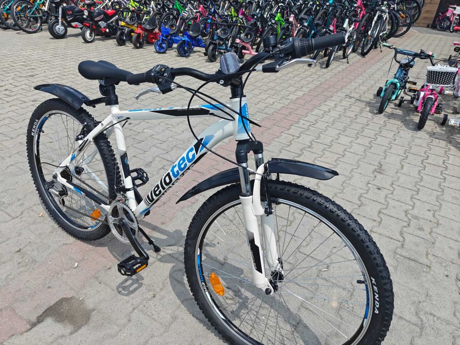 PA Алуминиев велосипед 27.5" PRO бял/син