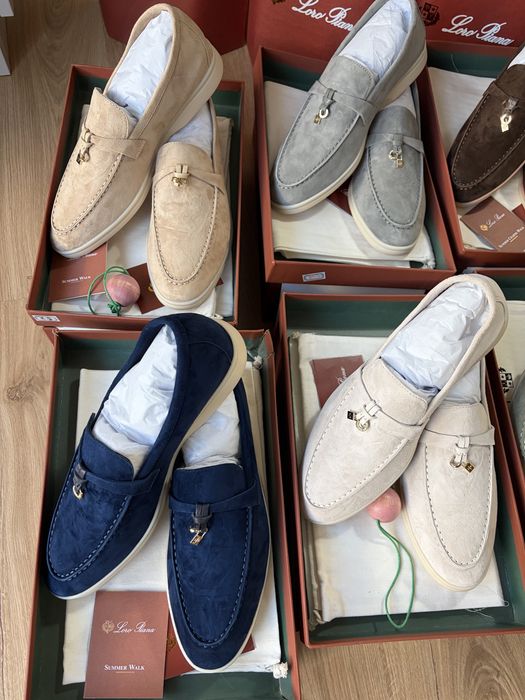 Pantofi Loro Piana Open Walk | Summer walk | Mocasini dama/ barbati/ papuci | Saboti barbati | Piele intoarsa | Marimi 36-44 | NOI calitate excelenta