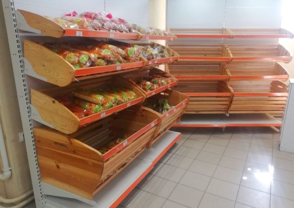 Хлебни стеллаж деревянные б/у