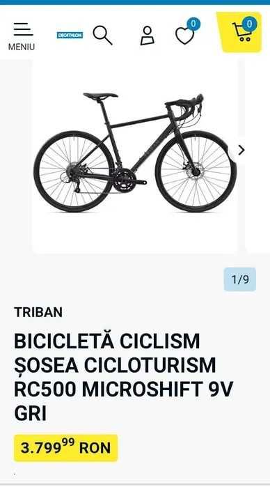 Vând cursieră Triban