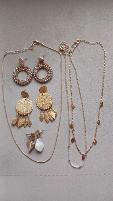 Люкс бижутерия, серьги, цепочки, чокер