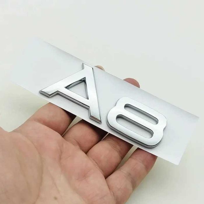 Set Embleme AUDI A8 TDI Quattro / Stema Sigla Logo Semn Scris Emblema