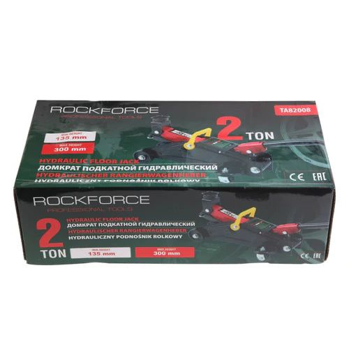 Професионален Хидравличен крик 2т RockForce - 135-300мм