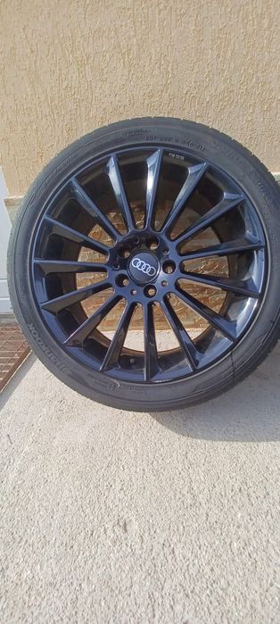 Jante + Cauciucuri/Set 4 jante Audi originale R18+ anvelope 245/40 R18