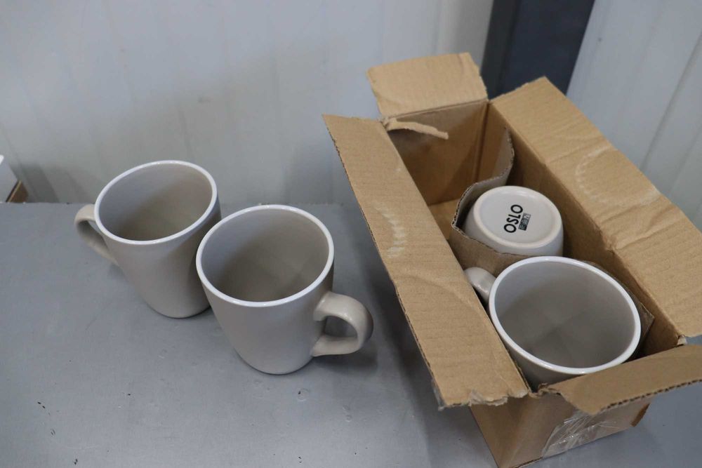 Комплект посуда Oslo - тъмно сив - 16 части, купи, чаши, чинии