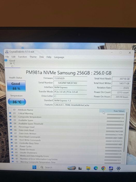 Lenovo ThinkPad X390 i5-8365U 16GB RAM 256GB SSD Touch Screen Бизнес Лаптоп !