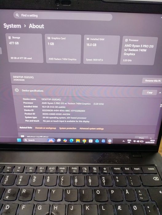 Vand laptop Thinkpad ddr5