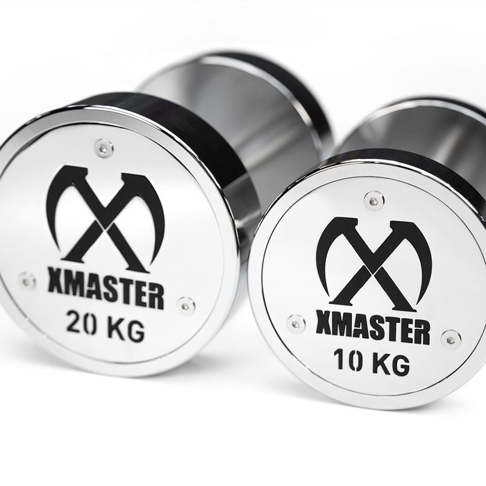 Гантели фиксированные хромированные 2.5 до 50кг