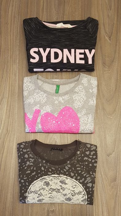 Bluze fete Benetton,  H&M 11 - 13 ani