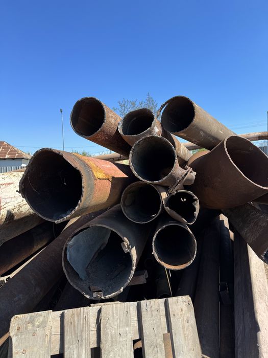 Teava rotunda recuperata neagra subtraversari protectie irigatii